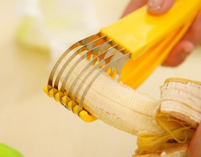 Stainless Steel Banana Slicer - Mystery Gadgets stainless-steel-banana-slicer, 
