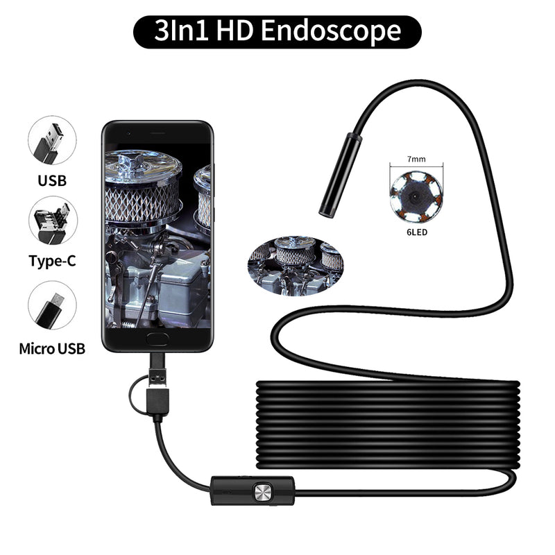USB Endoscope Waterproof Inspection Camera - Mystery Gadgets usb-endoscope-waterproof-inspection-camera, Inspection Camera