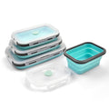 4 Pcs Silicone Collapsible Food Container - Mystery Gadgets 4-pcs-silicone-collapsible-food-container, Home & Kitchen, kitchen, Kitchen & Dining
