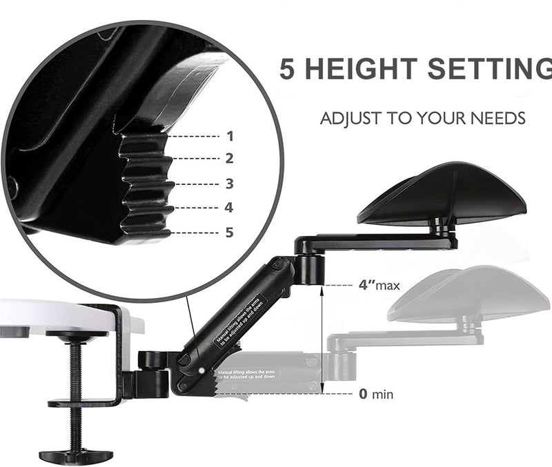 Adjustable Desk Armrest Bracket - Mystery Gadgets adjustable-desk-armrest-bracket, 