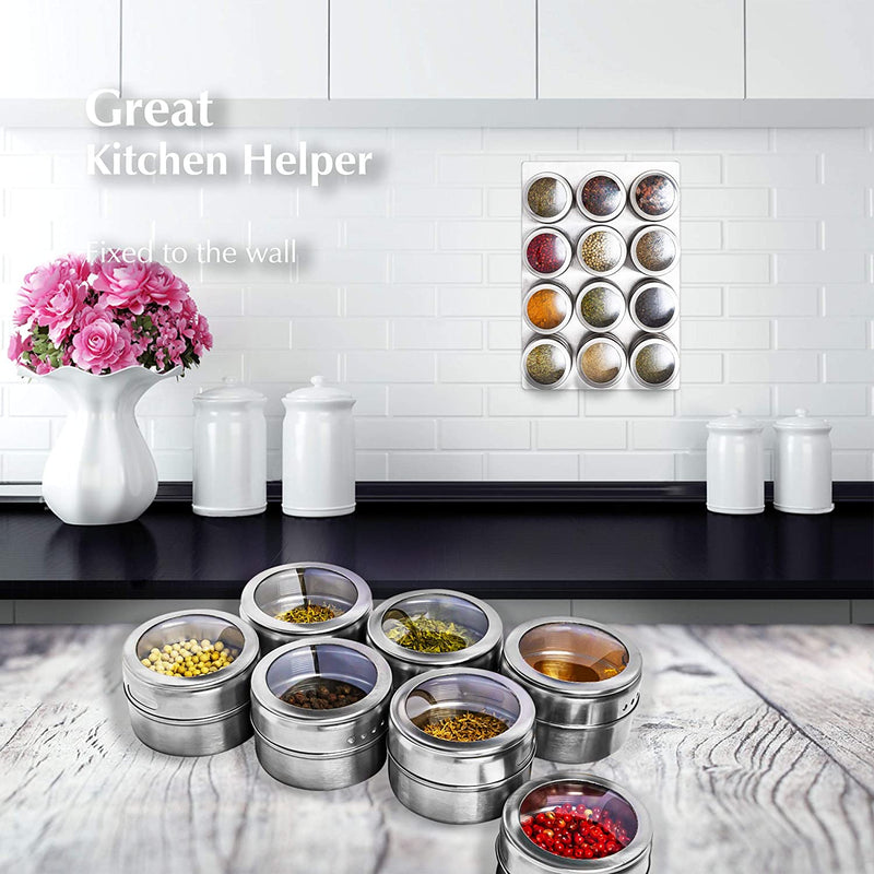 Stainless Steel Magnetic Spice Jar - Mystery Gadgets stainless-steel-magnetic-spice-jar, 