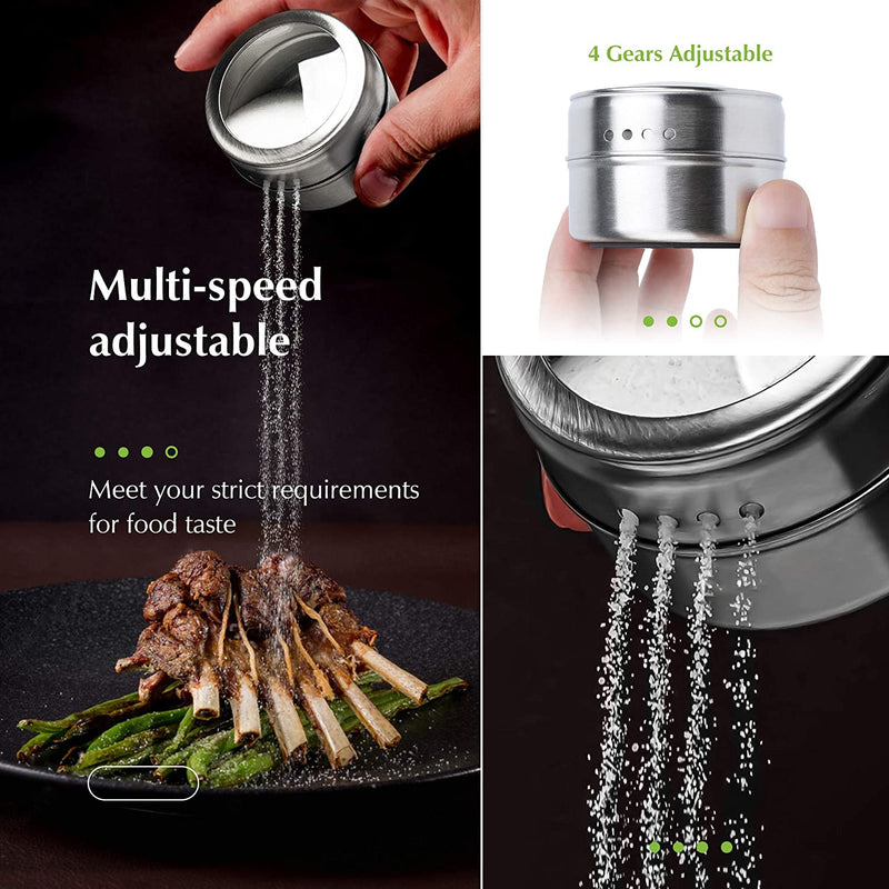 Stainless Steel Magnetic Spice Jar - Mystery Gadgets stainless-steel-magnetic-spice-jar, 