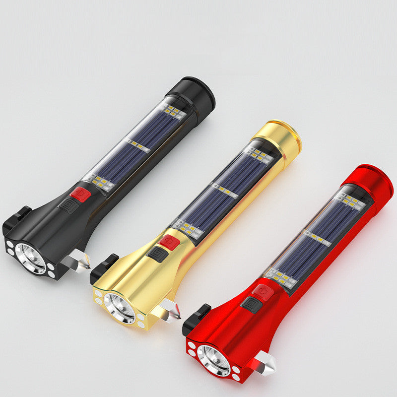 Multifunctional Flashlight With Hammer - Mystery Gadgets multifunctional-flashlight-with-hammer, Flashlight
