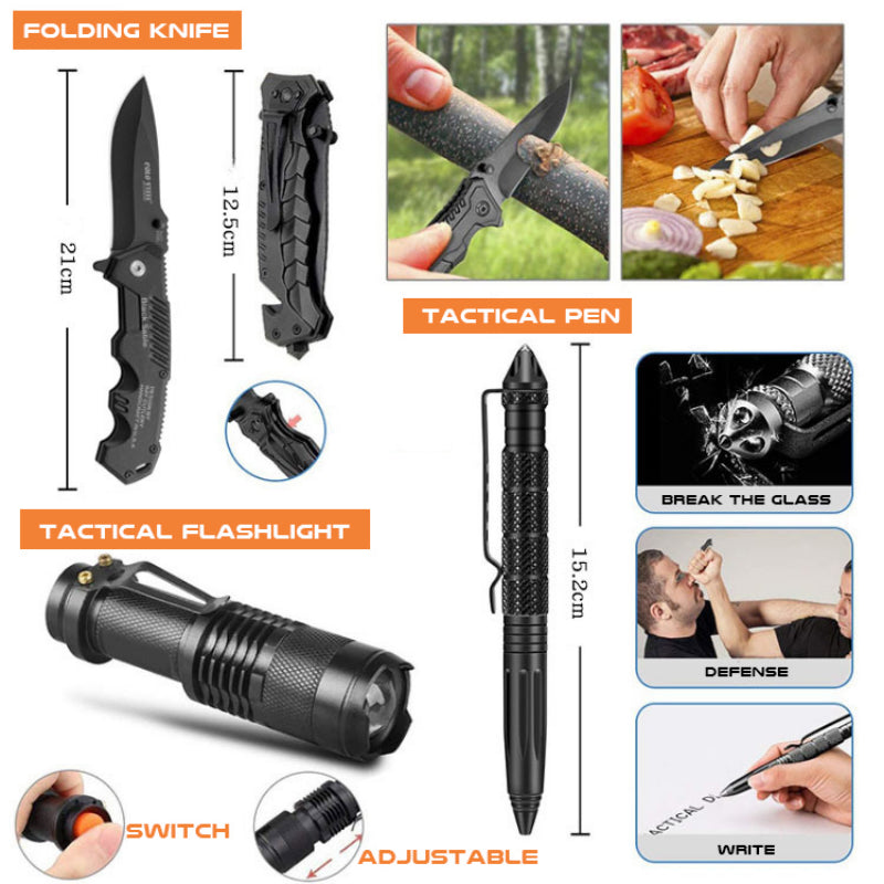 Multifunctional Survival Tool Set - Mystery Gadgets multifunctional-survival-tool-set, travel