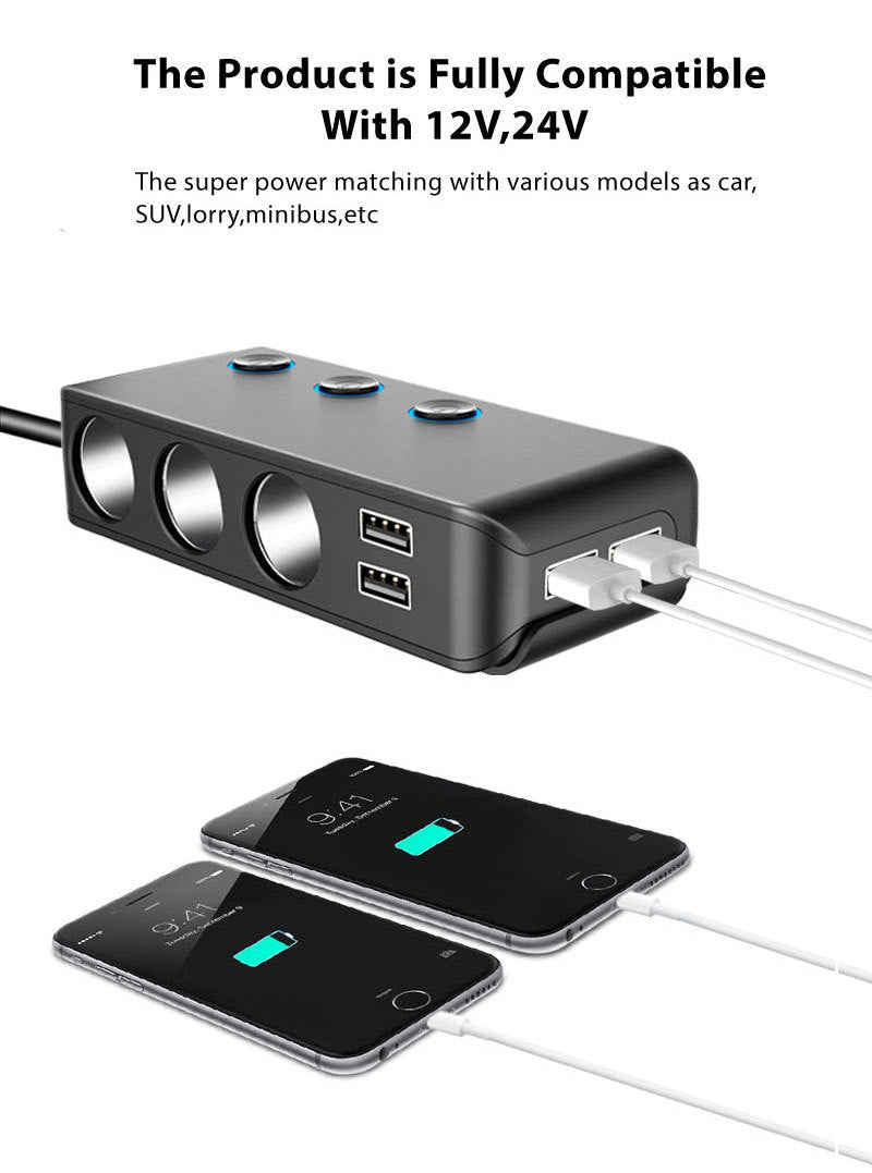 Multifunctional Car Charging Adapter - Mystery Gadgets multifunctional-car-charging-adapter, Car Accessories