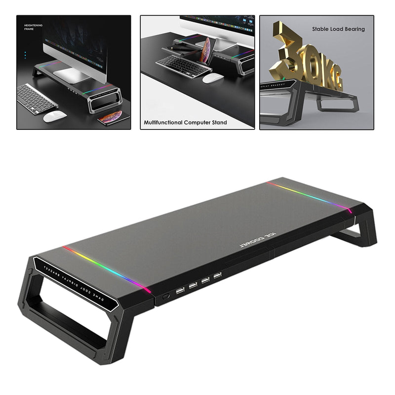 RGB Computer Monitor Raiser Stand - Mystery Gadgets rgb-computer-monitor-raiser-stand, Computer & Accessories