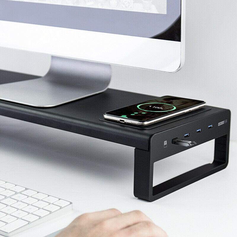 Monitor Docking Station With Wireless Charger - Mystery Gadgets monitor-docking-station-with-wireless-charger, Gadget