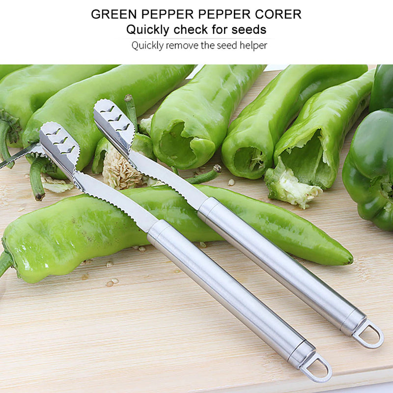 Stainless Steel Pepper Core Remover - Mystery Gadgets stainless-steel-pepper-core-remover, Home & Kitchen, Pepper Core Remover