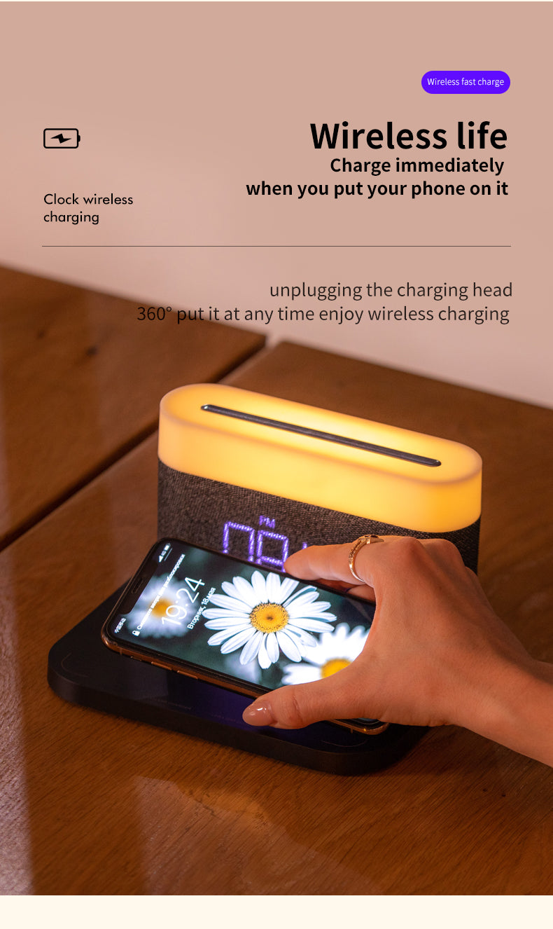 Four-In-One Wireless Charger Night Lamp - Mystery Gadgets four-in-one-wireless-charger-night-lamp, Gadget, Mobile & Accessories