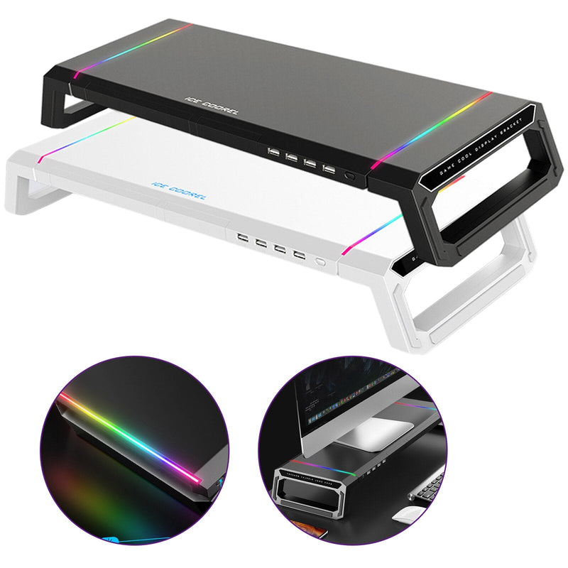RGB Computer Monitor Raiser Stand - Mystery Gadgets rgb-computer-monitor-raiser-stand, Computer & Accessories