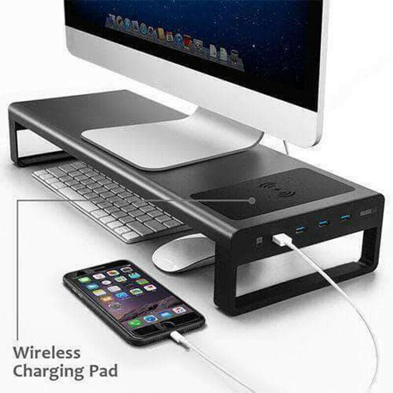 Monitor Docking Station With Wireless Charger - Mystery Gadgets monitor-docking-station-with-wireless-charger, Gadget