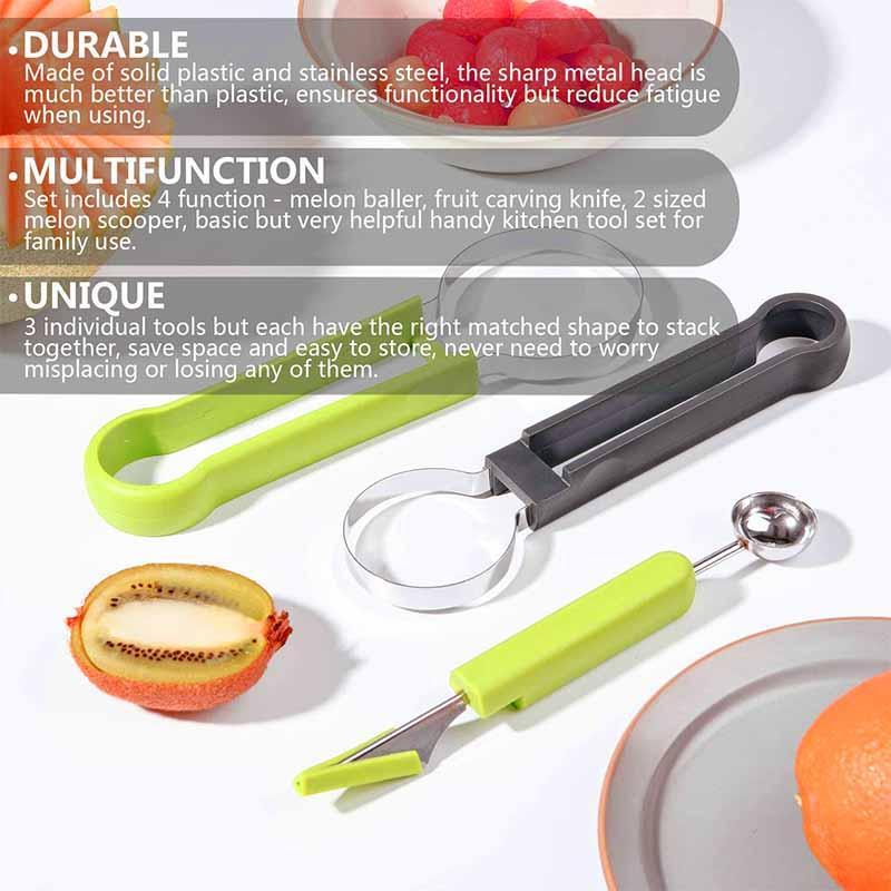 Three-In-One Fruit Carving Scoop - Mystery Gadgets three-in-one-fruit-carving-scoop, kitchen, Kitchen Gadgets