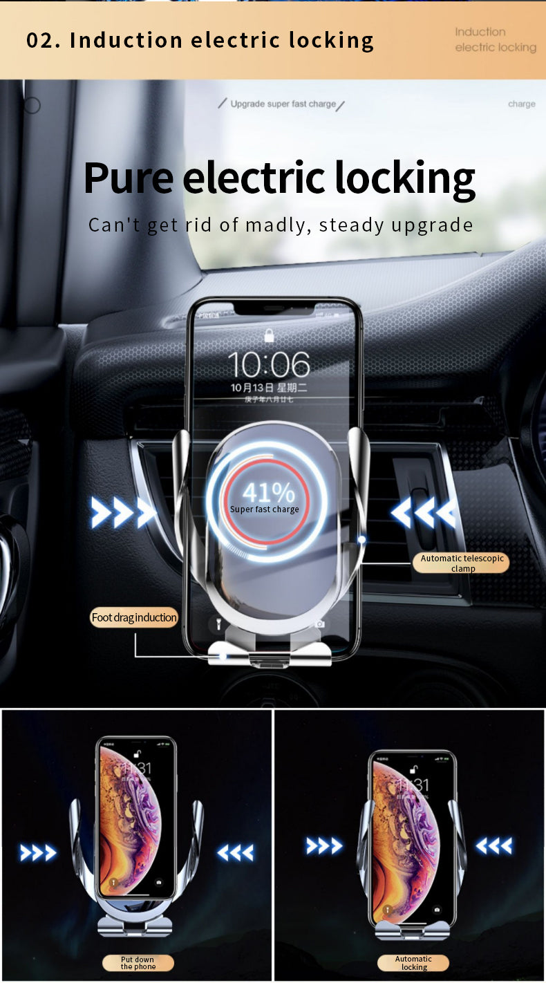 Magnetic Sensor Car Wireless Charging Bracket - Mystery Gadgets magnetic-sensor-car-wireless-charging-bracket, Car Accessories