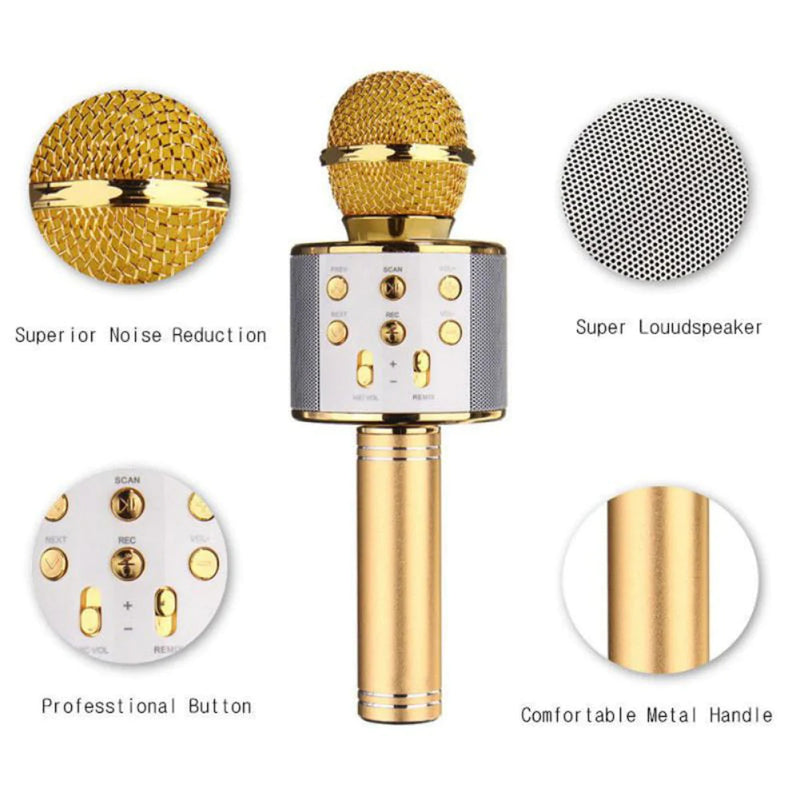 Multi-Function Bluetooth Microphone Speaker - Mystery Gadgets multi-function-bluetooth-microphone-speaker, kids