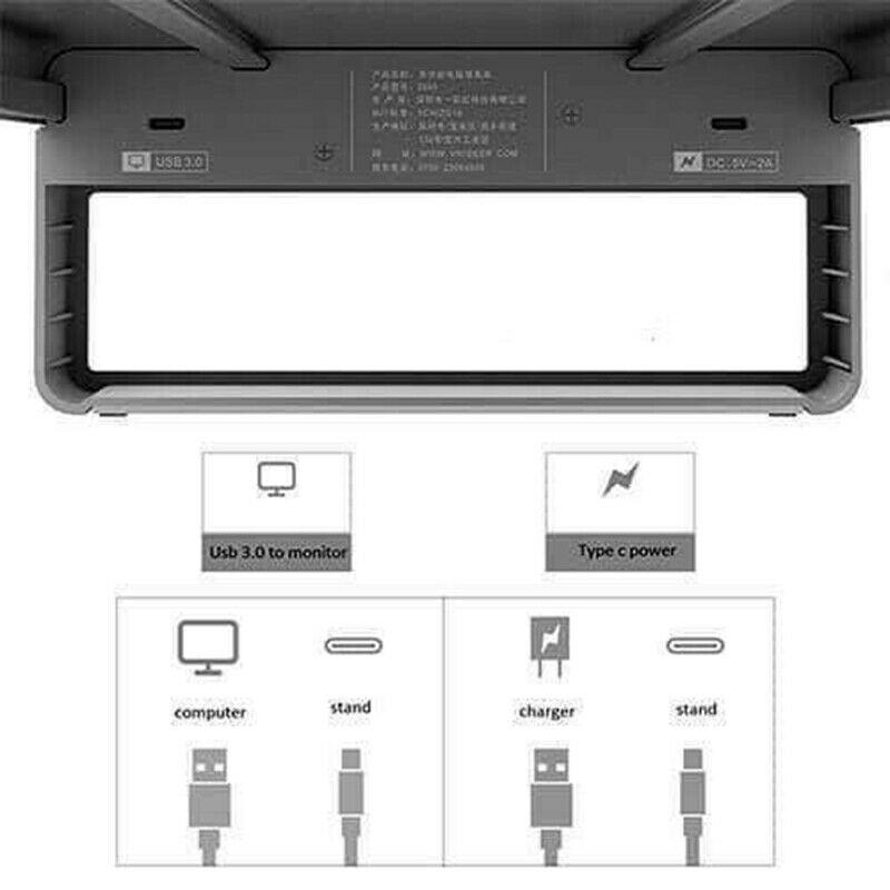 Monitor Docking Station With Wireless Charger - Mystery Gadgets monitor-docking-station-with-wireless-charger, Gadget