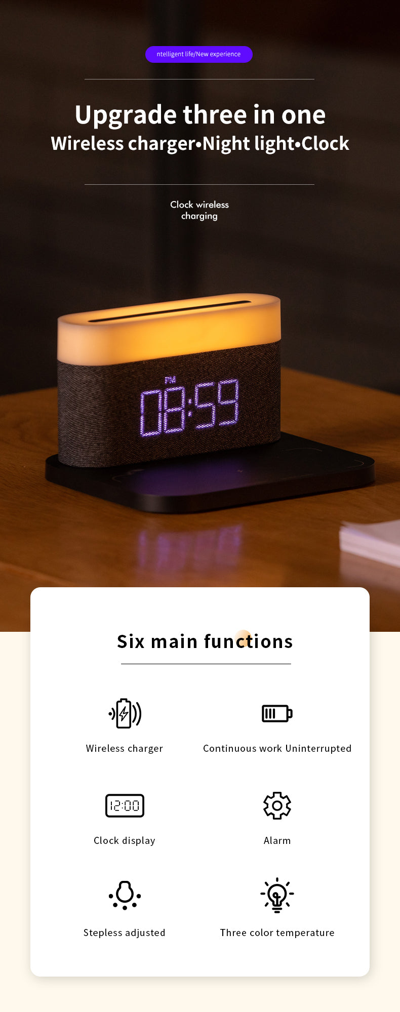Four-In-One Wireless Charger Night Lamp - Mystery Gadgets four-in-one-wireless-charger-night-lamp, Gadget, Mobile & Accessories