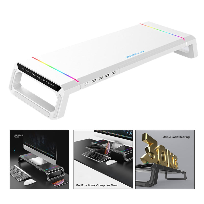 RGB Computer Monitor Raiser Stand - Mystery Gadgets rgb-computer-monitor-raiser-stand, Computer & Accessories