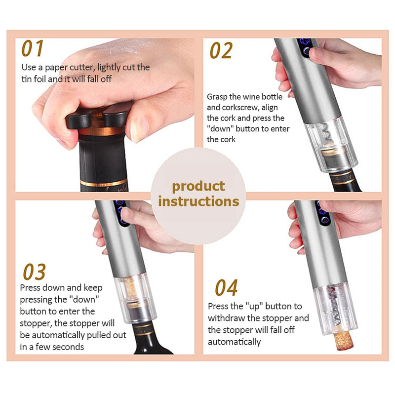 Electric Wine Opener Kit - Mystery Gadgets electric-wine-opener-kit, Gadgets, Lifestyle, mens