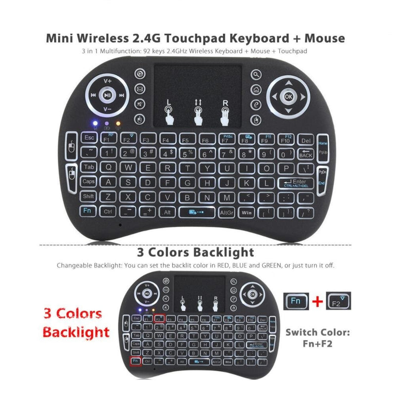 Mini Wireless Keyboard With Touchpad - Mystery Gadgets mini-wireless-keyboard-with-touchpad, Computer & Accessories, Gadget