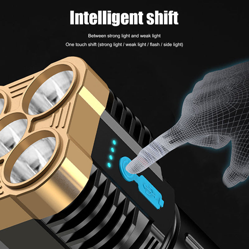 Rechargeable Super Bright Flashlight - Mystery Gadgets rechargeable-super-bright-flashlight, Camping, Gadgets, Outdoor