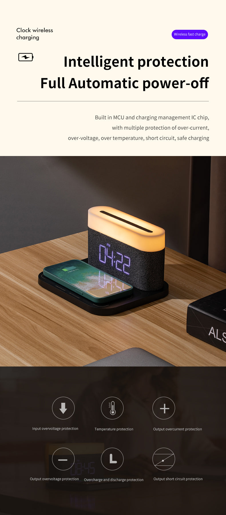 Four-In-One Wireless Charger Night Lamp - Mystery Gadgets four-in-one-wireless-charger-night-lamp, Gadget, Mobile & Accessories