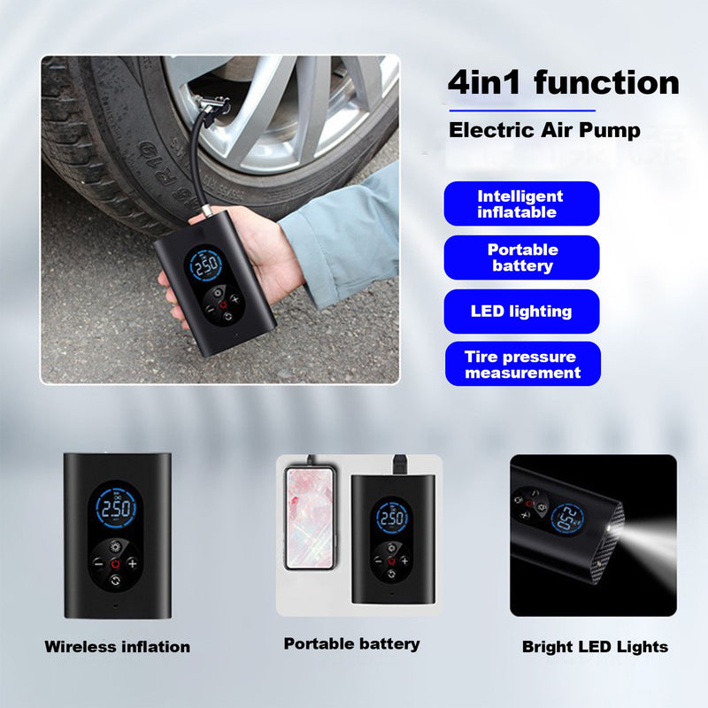 Portable Wireless Air Pump - Mystery Gadgets portable-wireless-air-pump, Car Accessories