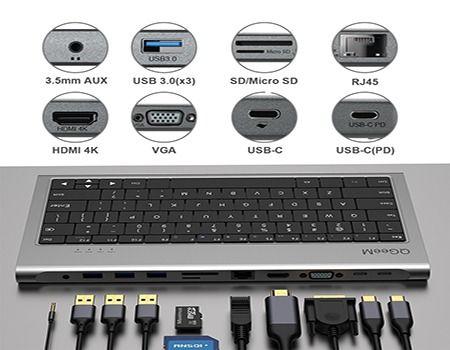 Docking Station With Keyboard - Mystery Gadgets docking-station-with-keyboard, Computer & Accessories, Gadget, Mobile & Accessories, USB charging