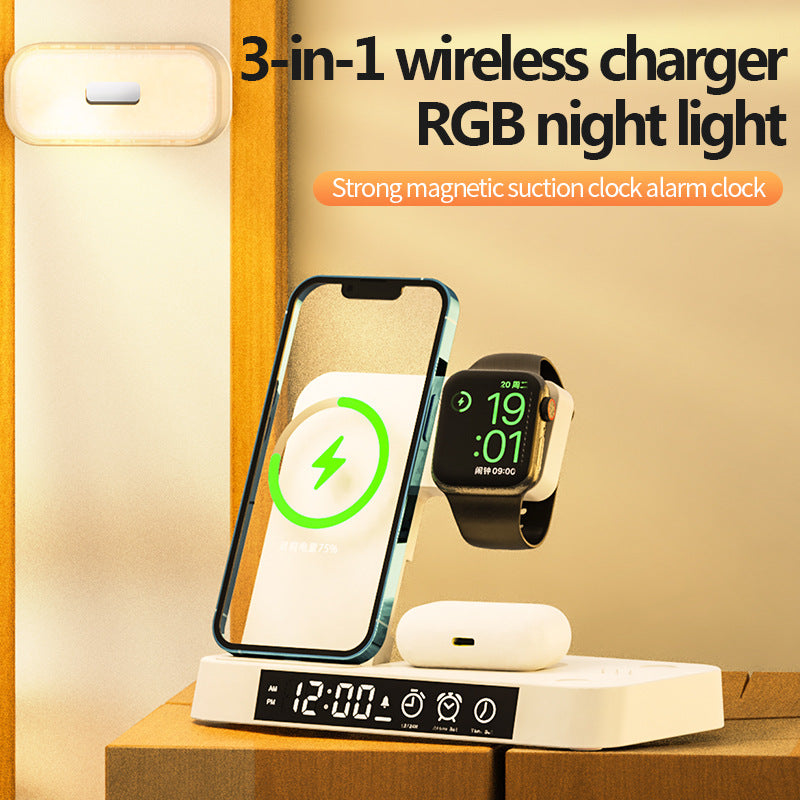 3 In 1 Wireless Charger Station - Mystery Gadgets 3-in-1-wireless-charger-station, Mobile & Accessories