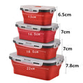 4 Pcs Silicone Collapsible Food Container - Mystery Gadgets 4-pcs-silicone-collapsible-food-container, Home & Kitchen, kitchen, Kitchen & Dining
