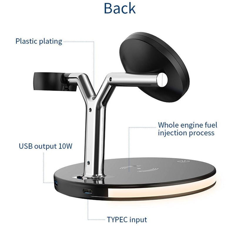 Three-In-One Fast Magnetic Wireless Charger - Mystery Gadgets three-in-one-fast-magnetic-wireless-charger, Gadget, Mobile & Accessories