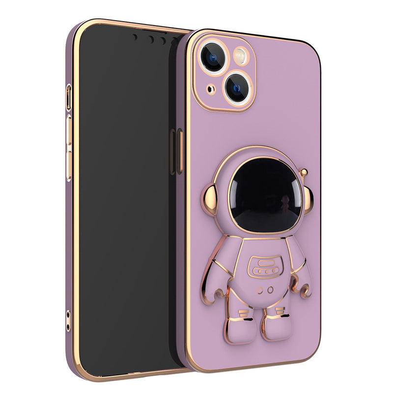 Electroplated Astronaut Folding Stand Phone Case - Mystery Gadgets electroplated-astronaut-folding-stand-phone-case, Phone Case