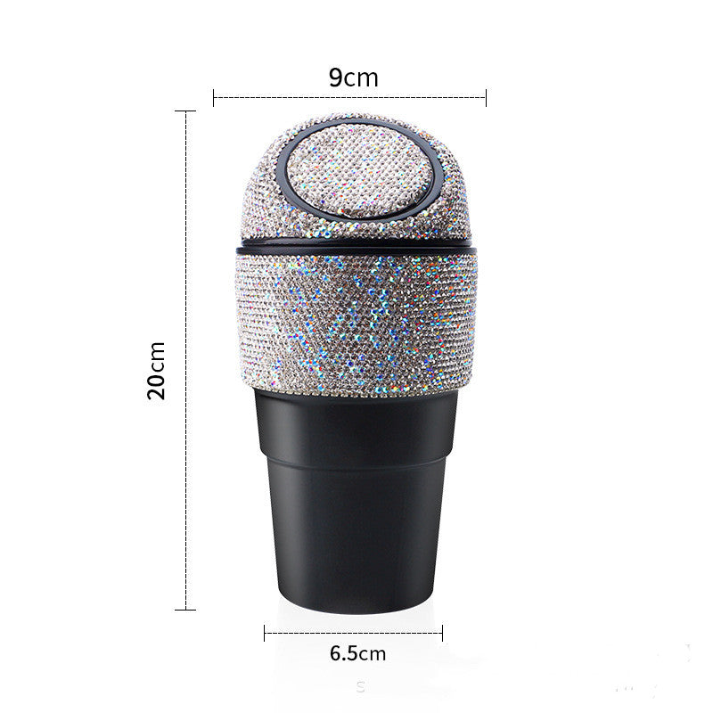 Diamond Studded Car Trash Can - Mystery Gadgets diamond-studded-car-trash-can, Car Accessories