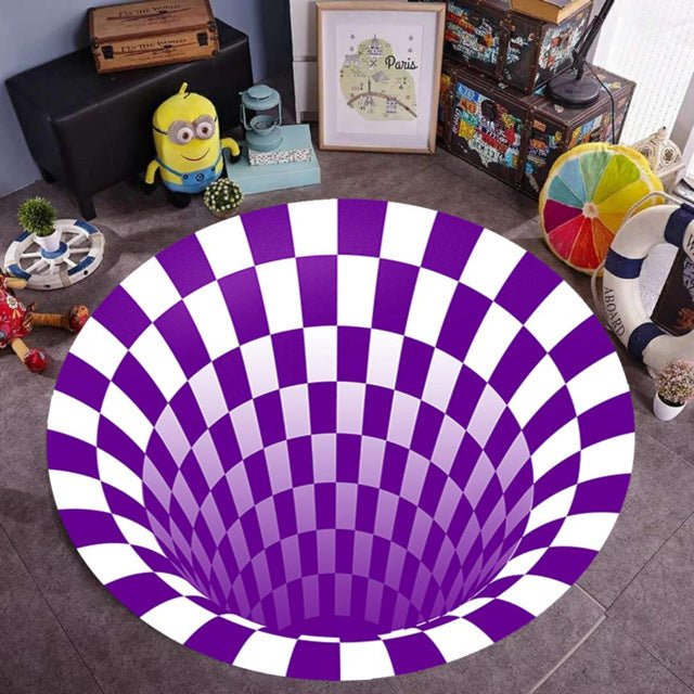 3D Vortex Illusion Carpet - Mystery Gadgets 3d-vortex-illusion-carpet, home, Home Decor