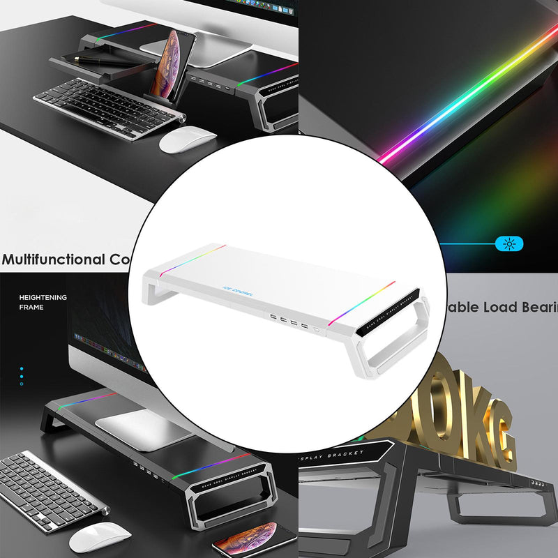 RGB Computer Monitor Raiser Stand - Mystery Gadgets rgb-computer-monitor-raiser-stand, Computer & Accessories