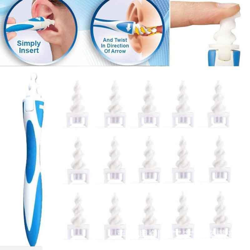 Earwax Cleaner With Replacement Heads - Mystery Gadgets earwax-cleaner-with-replacement-heads, Health & Beauty