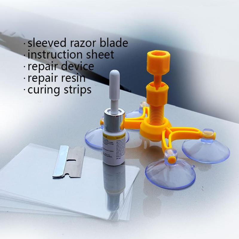 Car Window Repair Fluid Cracked Glass Scratch Repair Kit