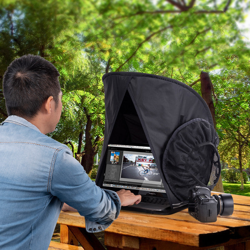 Outdoor Foldable Laptop Sunshade - Mystery Gadgets outdoor-foldable-laptop-sunshade, 