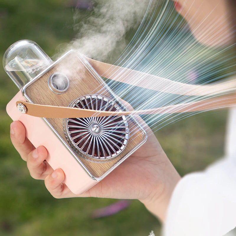 Rechargeable Cooling Fan with Spray Humidifier - Mystery Gadgets rechargeable-cooling-fan-with-spray-humidifier, Rechargeable Cooling Fan