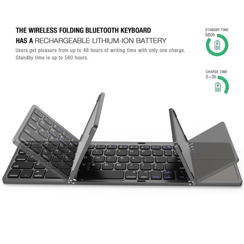 Foldable Wireless Bluetooth Keyboard - Mystery Gadgets foldable-wireless-bluetooth-keyboard, Computer & Accessories, Gadget