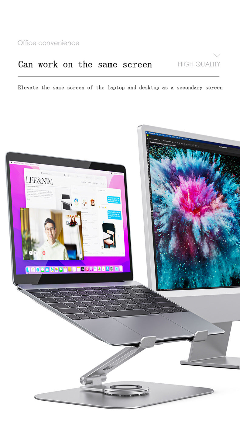 Rotatable Aluminum Alloy Laptop Stand - Mystery Gadgets rotatable-aluminum-alloy-laptop-stand, Laptop Stand