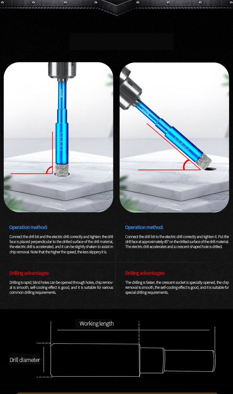 Diamond Coated Drill Bit - Mystery Gadgets diamond-coated-drill-bit, Drill Bit, tools